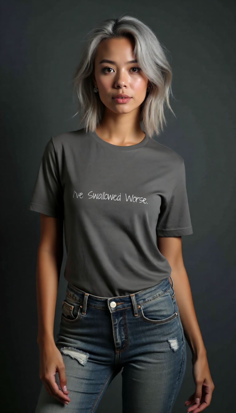 "Swallowed Worse" Ultra-soft 100% Cotton Tee