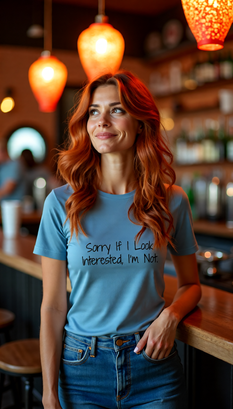 "Not Interested" Ultra-soft 100% Cotton Tee